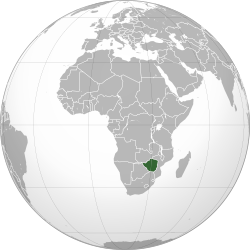 Makhalilo gha  Zimbabwe  (dark green)