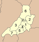 Mapa da Provincia cos Distritos