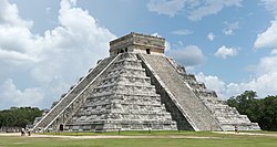 El Castillo, at the center of Chichen Itza