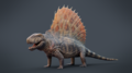 Dimetrodon um réptil pelicossauro Comprimento: 4,6 m