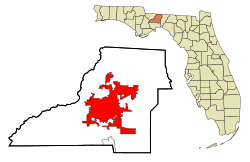 Location in Leon County and the state of Florida