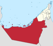 موقع إمارة أبوظبي في دولة الإمارات
