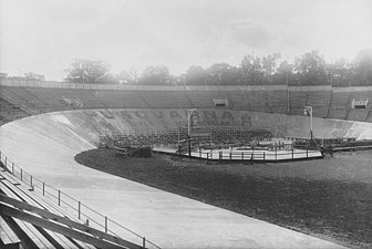 Velodromens södra kurva 1927.