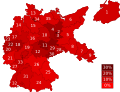 Distribució de vot pel KPD.