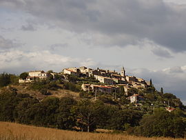 A general view of the village of Montfort