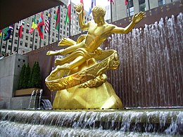 Paul Manship, Prometej, Rockefeller Center, New York (1937.)