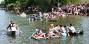 ☎∈ Some participants of the cardboard boat race on Suicide Sunday 2012.