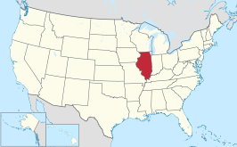 Locatie van Illinois