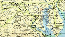 Geografische Koatn vo Maryland