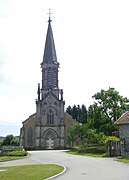 L'église Saint-Amé á Raon-aux-Bois, côté nord-ouest.