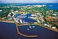 Darwin, letecký pohled na přístav Cullen Bay