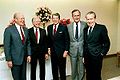 Reagan en vier andere Amerikaanse presidenten