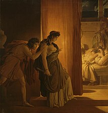 Klytaimnéstra před útokem na Agamemnona (1817) Louvre