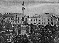 Inaugurarea monumentului lui Mickiewicz din Liov (1904)