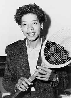 Althea Gibson vuonna 1956.