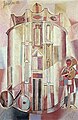 Франко Джентилини «Собор и тромбонист», 1955