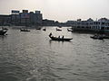 Small boats ply on the Buriganga at Sadarghat