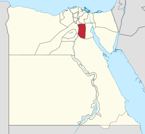 Poloha guvernorátu Káhira