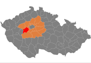 District location in the مرکزی بوهم اوستانی within the Czech Republic