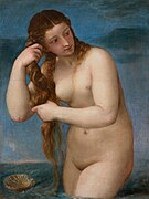 Venus Anadiómena (1520), de Tiziano, Galería Nacional de Escocia, Edimburgo.