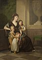 Johann Friedrich August Tischbein, Christiane Amalie Erbprinzessin von Anhalt-Dessau (1774–1846) mit drei ihrer Kinder