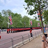 Foot Guards process along The Mall