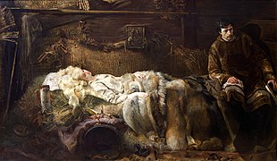 Śmierć Ellenai, 1883, Muzeum Narodowe w Krakowie