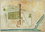 Воспитательный дом. План местности. 1800-е годы. РГАДА.