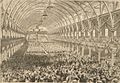 Interior of the Exposition Hall of Cincinnati during the 1876 convention