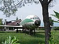 Ancienne Caravelle VI-N d'Alitalia exposée à Fontanafredda.