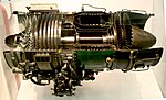 Turbojetmotor.