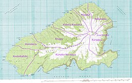 Kaart van Kahoolawe