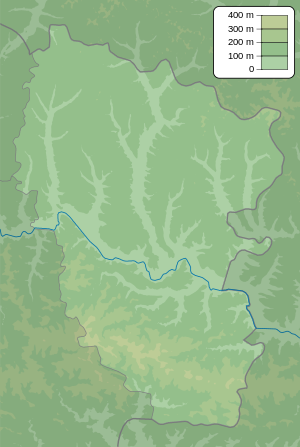 Огидне (заповідне урочище). Карта розташування: Луганська область