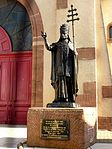 Statue de Léon IX à Dabo (millénaire de sa naissance).