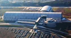 Letecký pohled na Udvar-Hazy Center