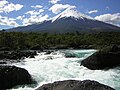 El volcán Osorno y los saltos del Petrohué