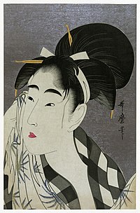 Ase o fuku onna (woman wiping sweat), 1798.