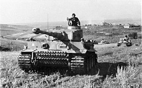 Tysk stridsvogn under kampene ved Kursk Foto: Deutsches Bundesarchiv, Bild 101III-Zschaeckel-207-12 / Friedrich Zschäckel / CC-BY-SA