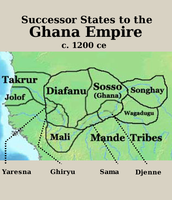 Gli stati successivi all'impero del Ghana 1200