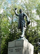 Statue of Karel Havlíček Borovský in Havlíčkův Brod