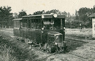 Autorail De Dion-Bouton type JM à voie métrique des Tramways de la Sarthe, livré en 1924 ou 1925.