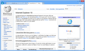 Internet Explorer 10 unter Windows 8