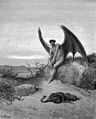 L'angelo caduto, di Gustave Dorè