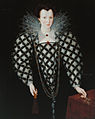 Mary Rogers, Lady Harington, 1592, óleo sobre tabla