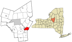 Vị trí ở quận Oneida và New York