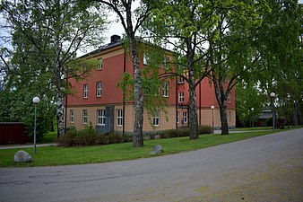 Sjukhusbyggnad vid Polacksbacken