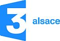 Ancien logo de France 3 Alsace de mai 2012 au 1er janvier 2017 (version droite).