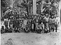 Il popolo Arawak si riunì per un'udienza con il governatore olandese a Paramaribo, Suriname, 1880