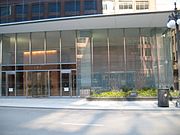 Chicago Landmark plaque and 191 N. Wacker entrance