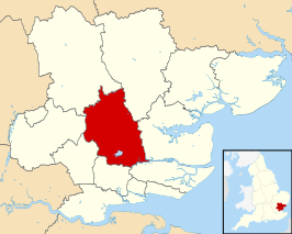Kaart van City of Chelmsford